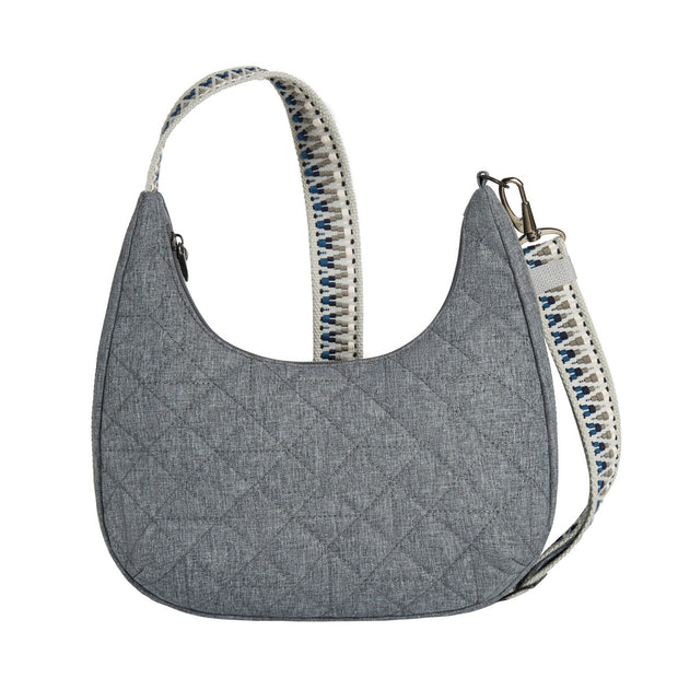 variant:41415720435789 travelon Boho Anti Theft Slouchy Crossbody gray