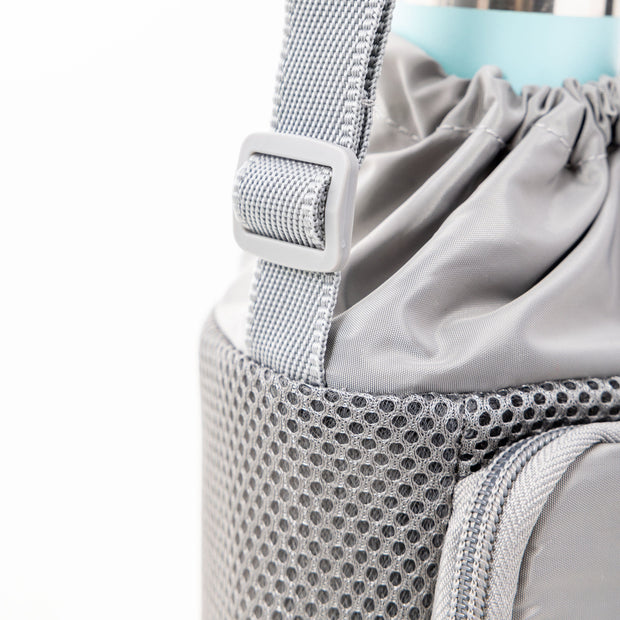 variant:41415733444685 Travelon Pi Gogo Insulated Water Bottle Tote Graphite