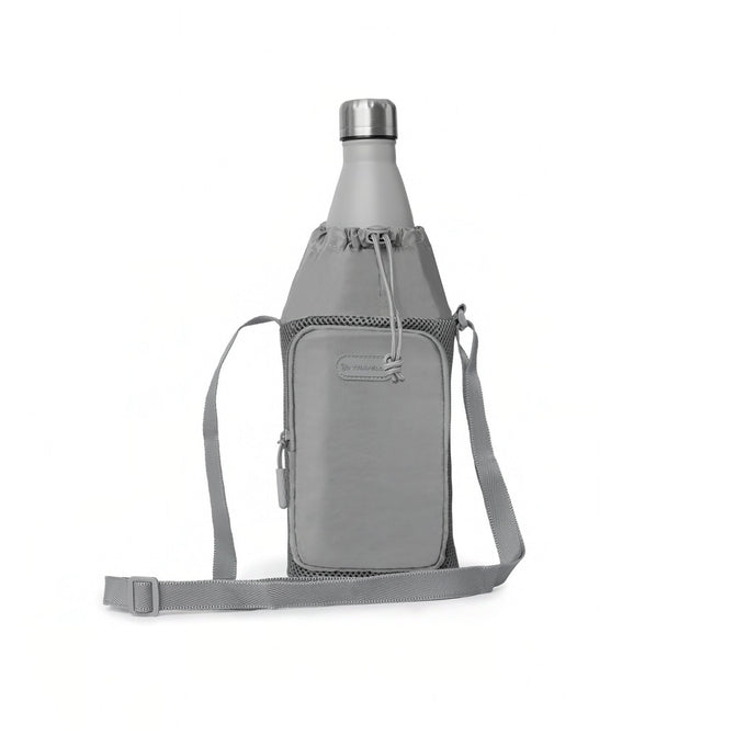variant:41415733444685 Travelon Pi Gogo Insulated Water Bottle Tote Graphite