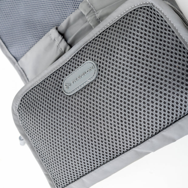 variant:41415733542989 Travelon Pi Forget Me Not Mini Organizer Graphite