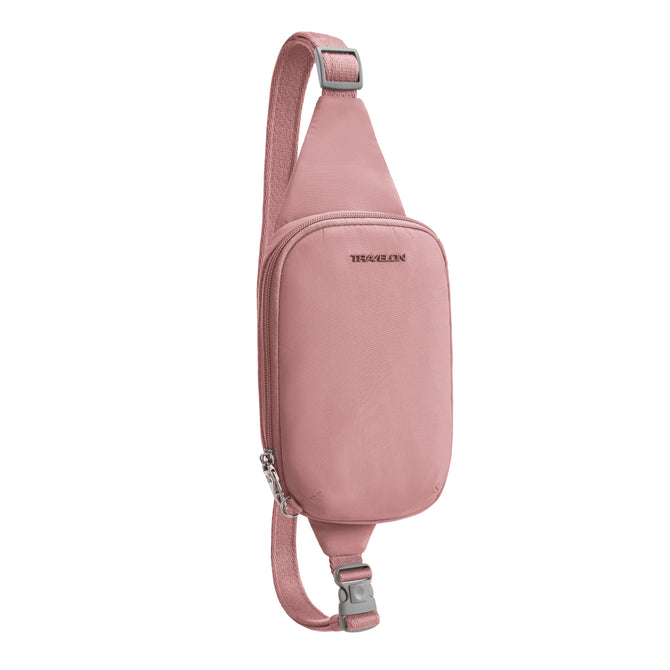 variant:41857864269901 Roam Anti-Theft Compact Sling Travelon Desert Pink