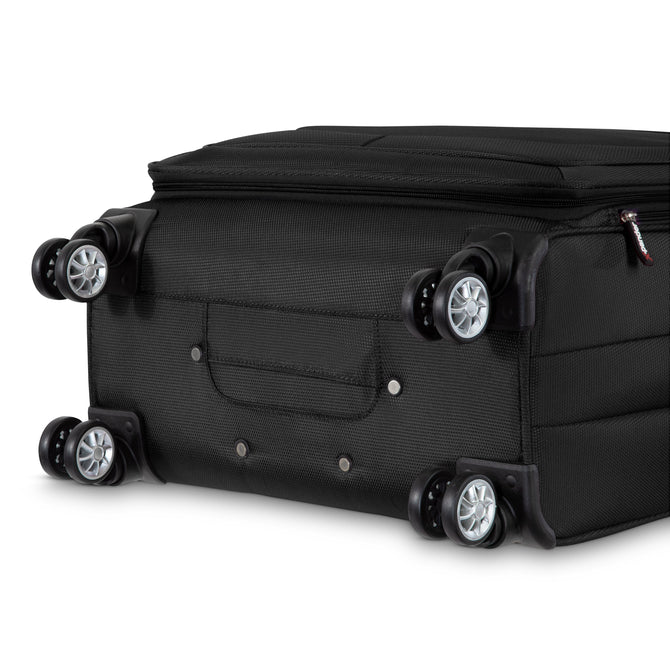 variant:41415703167053 RBH Hermosa Softside Large Checked Spinner Luggage Black