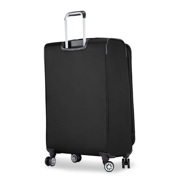 variant:41415703167053 RBH Hermosa Softside Large Checked Spinner Luggage Black
