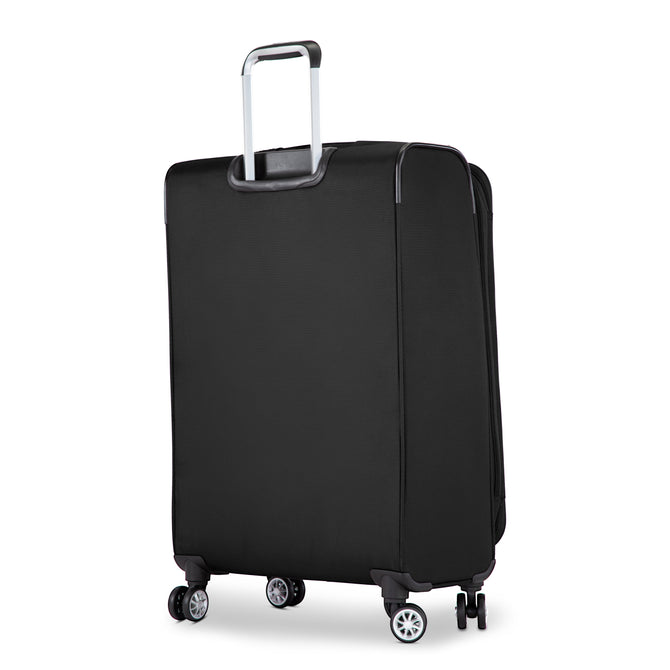 variant:41415703167053 RBH Hermosa Softside Large Checked Spinner Luggage Black