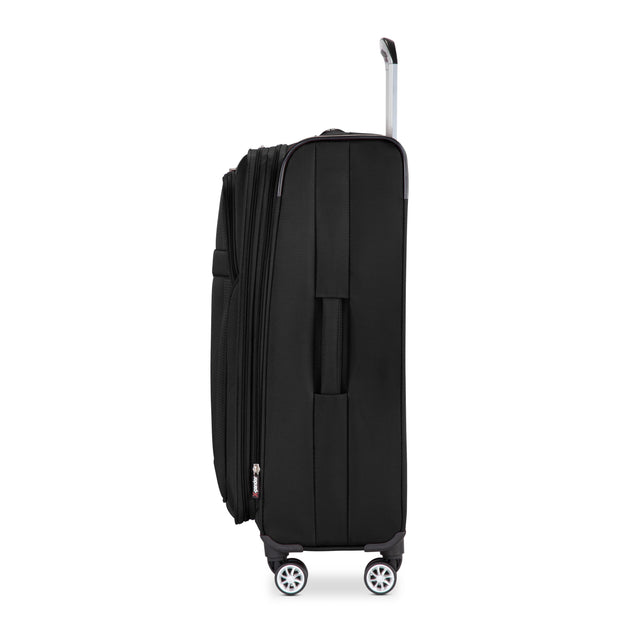 variant:41415703167053 RBH Hermosa Softside Large Checked Spinner Luggage Black