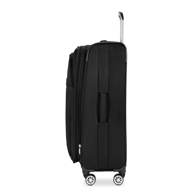 variant:41415703167053 RBH Hermosa Softside Large Checked Spinner Luggage Black