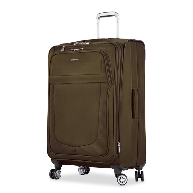 variant:41415702904909 RBH Hermosa Softside Medium Checked Spinner Luggage Olive Sage