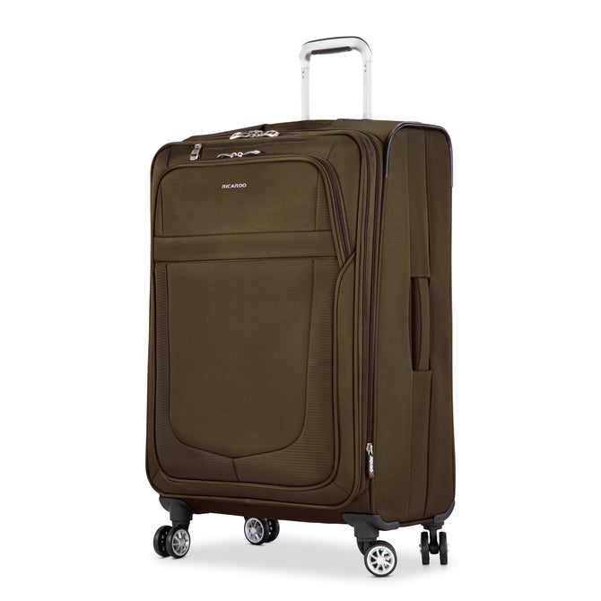 variant:41415702904909 RBH Hermosa Softside Medium Checked Spinner Luggage Olive Sage