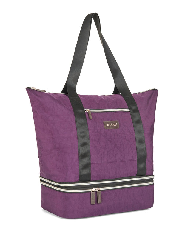 variant:41415739080781 Biaggi Carry Cube Tote Purple