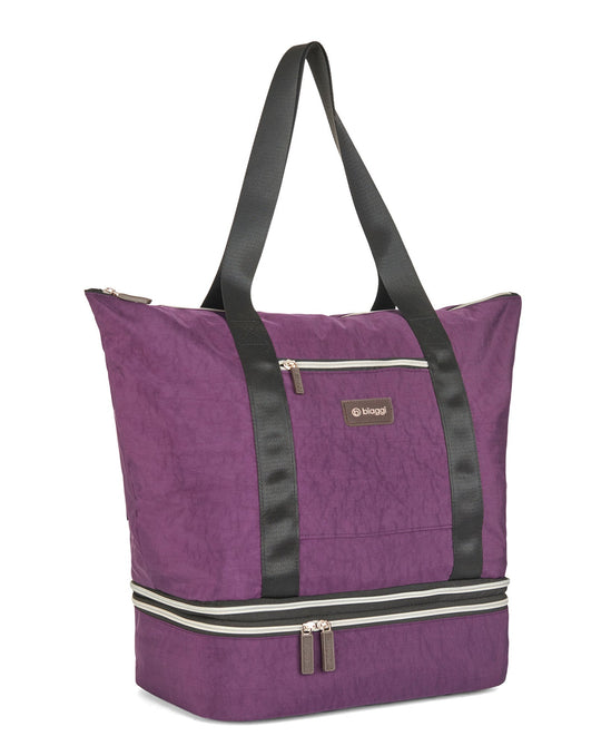 variant:41415739080781 Biaggi Carry Cube Tote Purple
