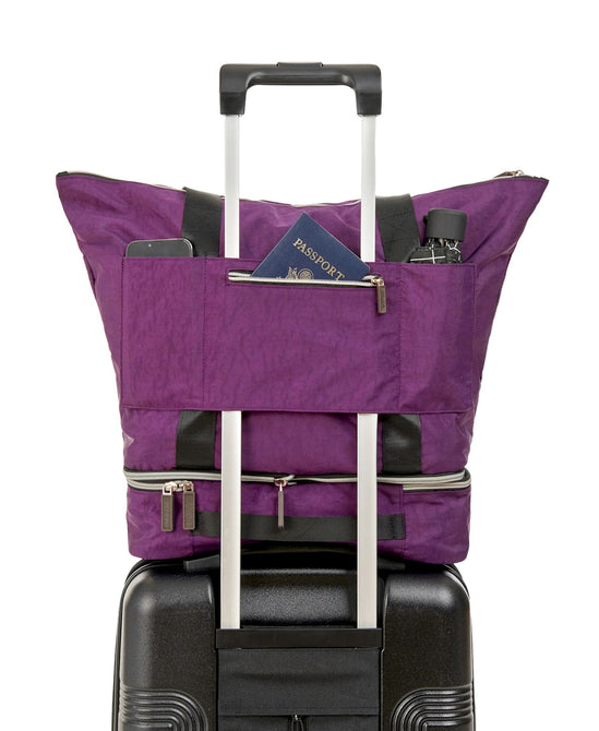 variant:41415739080781 Biaggi Carry Cube Tote Purple