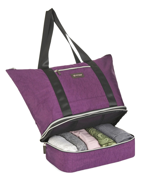 variant:41415739080781 Biaggi Carry Cube Tote Purple