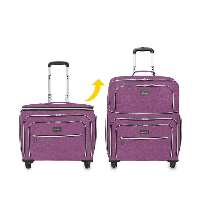variant:41415728595021 Biaggi Carry-On To Check-In Purple