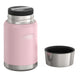 variant:41903142600781 24 oz Stainless Steel Food Jar w/ Spoon Sunset Pink