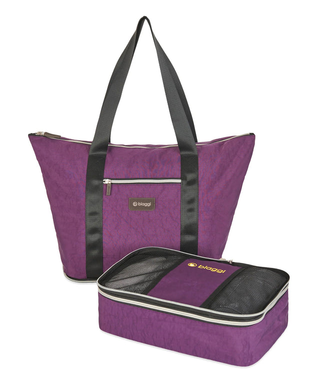 variant:41415739080781 Biaggi Carry Cube Tote Purple