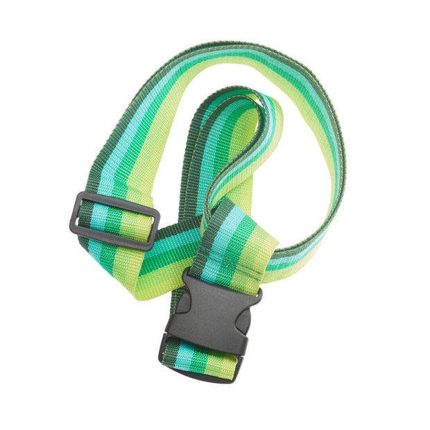 variant:41415602765901 Smooth Trip Neon Luggage Strap Green Stripe