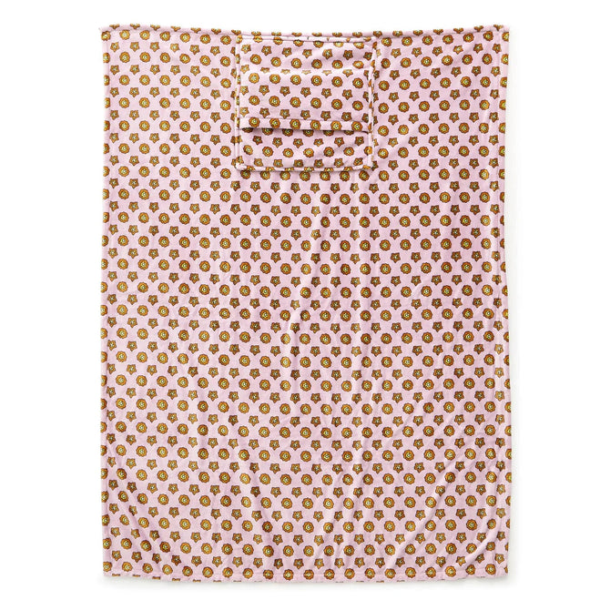 variant:41415738032205 Vera Bradley Plush Travel Blanket Mini Flower Dot Lavender Frost