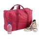 variant:41415714701389 smooth trip Foldable Tote Raspberry