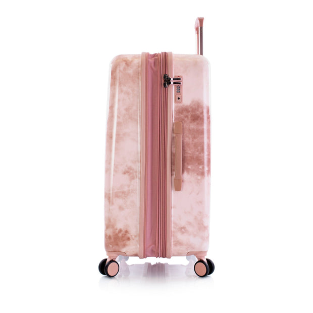 variant:41992497004621 heys america tie dye 30 spinner luggage rose