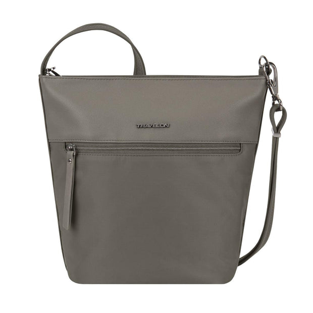 variant:41415634026573 Travelon Anti-Theft Addison Bucket Bag - Gray