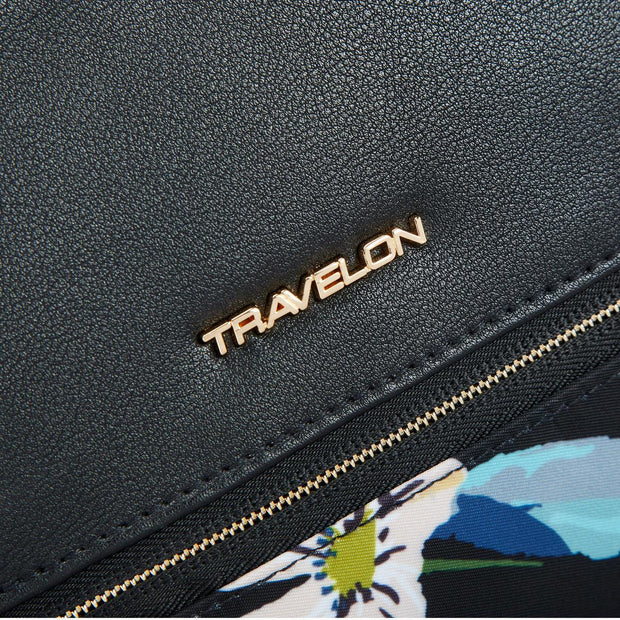 variant:41415633993805 Travelon Anti-Theft Addison Bucket Bag - Midnight Floral