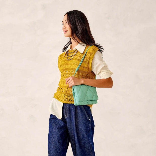 variant:41415737409613 Vera Bradley  Baird Hipster Nylon Beryl Green