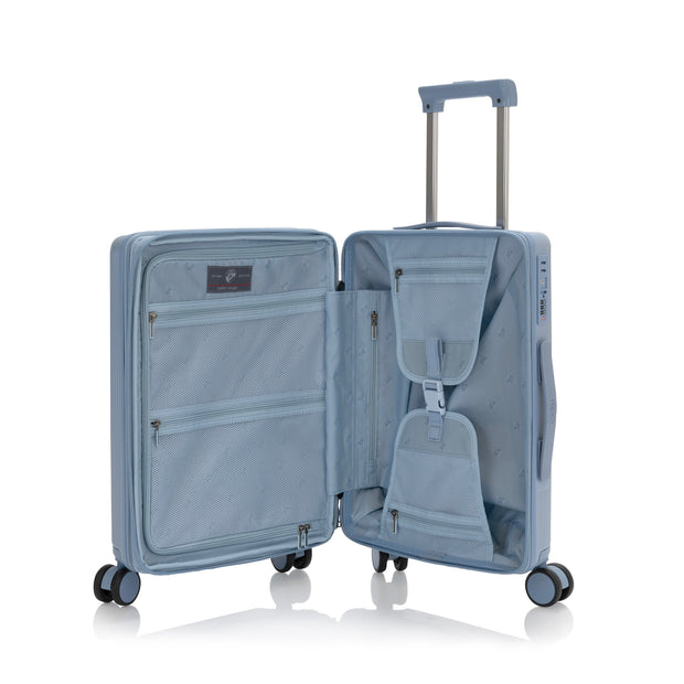 variant:41992531116109 Earth Tones Hardside 21' Carry-On Luggage Glacier Grey