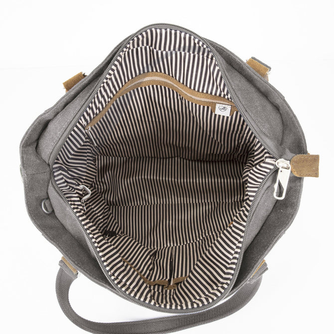 variant:41415626096717 Anti-Theft Heritage Tote - Pewter
