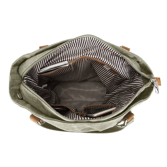 variant:41415626129485 Anti-Theft Heritage Tote - Sage