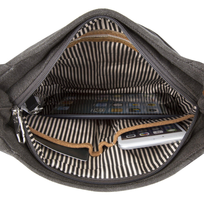 variant:41415625703501 Anti-Theft Heritage Hobo - Pewter