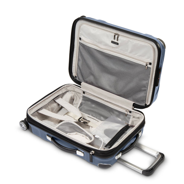 variant:41415697334349 RBH Rodeo Drive 2.0 Hardside Carry-On Spinner Luggage Silver Blue