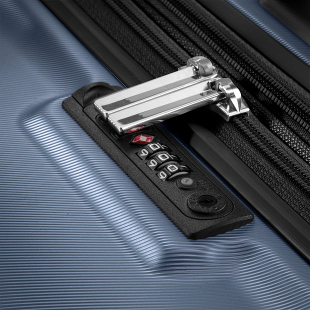 variant:41415697334349 RBH Rodeo Drive 2.0 Hardside Carry-On Spinner Luggage Silver Blue
