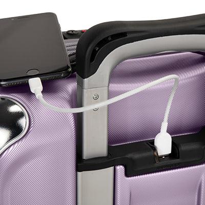 variant:41415697301581 RBH Rodeo Drive 2.0 Hardside Carry-On Spinner Luggage Silver Lilac