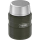 variant:41903167766605 16 oz. Stainless Steel Food Jar w Folding Spoon Matte Army Green