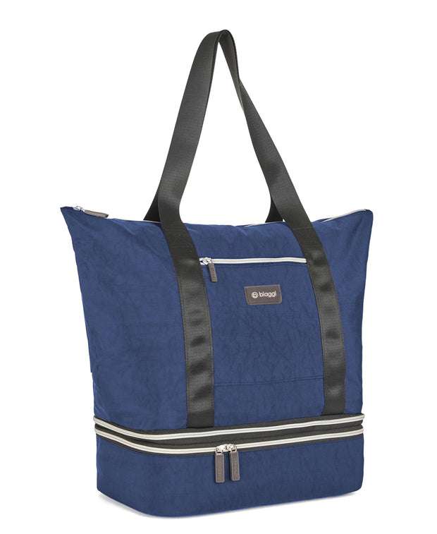 variant:41415739048013 Biaggi Carry Cube Tote Navy 