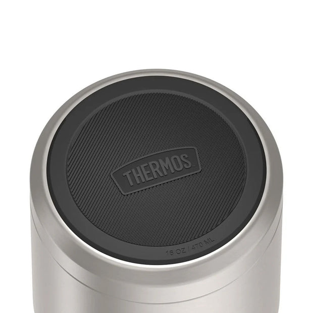 variant:41903143125069 16 oz Stainless Steel Food Jar w/ Spoon Matte Stainless Steel 