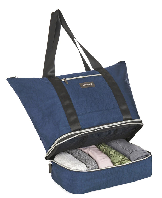 variant:41415739048013 Biaggi Carry Cube Tote Navy 