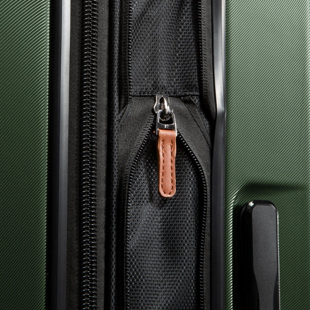 variant:41415701921869 RBH Montecito 2.0 Large Checked Spinner Luggage Hunter Green