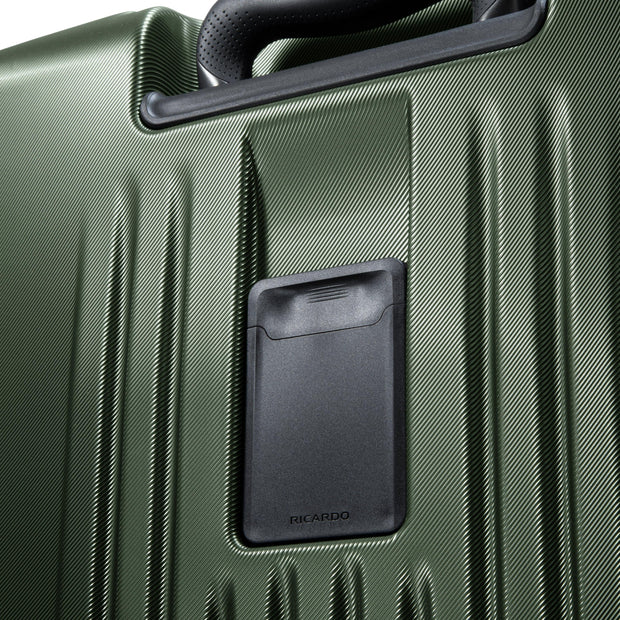 variant:41415701921869 RBH Montecito 2.0 Large Checked Spinner Luggage Hunter Green