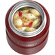 variant:41903167733837 16 oz. Stainless Steel Food Jar w Folding Spoon Matte Red