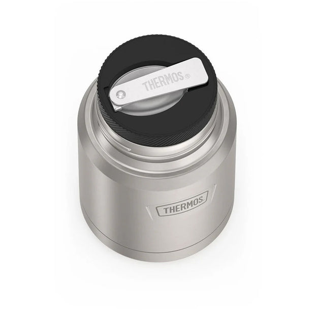 variant:41903143125069 16 oz Stainless Steel Food Jar w/ Spoon Matte Stainless Steel 