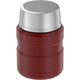 variant:41903167733837 16 oz. Stainless Steel Food Jar w Folding Spoon Matte Red