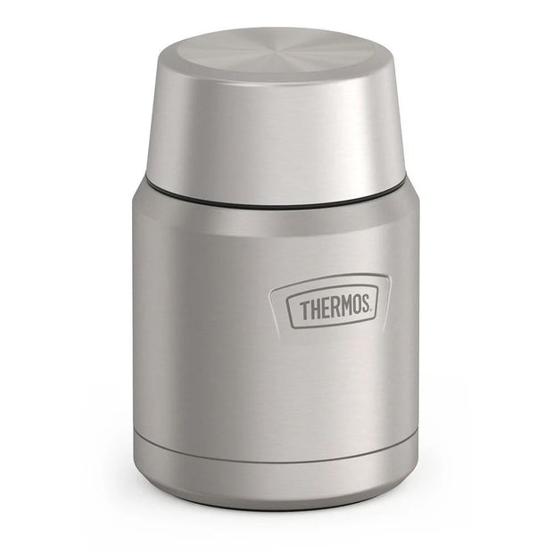 variant:41903143125069 16 oz Stainless Steel Food Jar w/ Spoon Matte Stainless Steel 