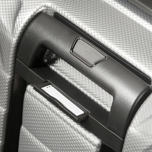 variant:44550566019264 Samsonite Proxis Medium Checked Spinner Silver