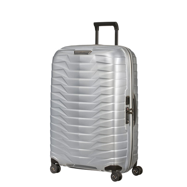 variant:44550608257216 Samsonite Proxis Large Checked Spinner Silver
