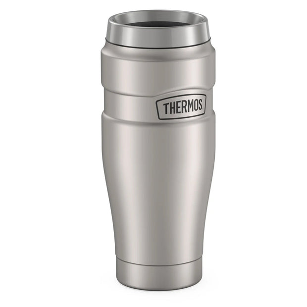 variant:41903166029901 16 oz Stainless Steel  Travel Tumbler Matte Stainless Steel 