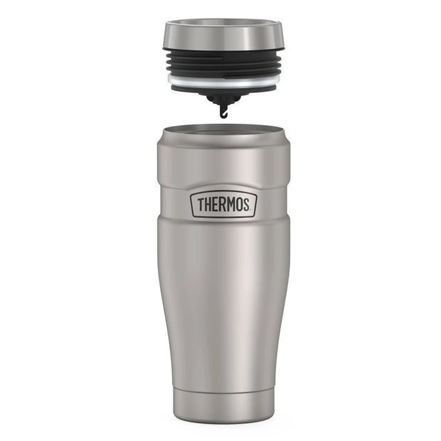 variant:41903166029901 16 oz Stainless Steel  Travel Tumbler Matte Stainless Steel 