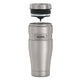 variant:41903166029901 16 oz Stainless Steel  Travel Tumbler Matte Stainless Steel 