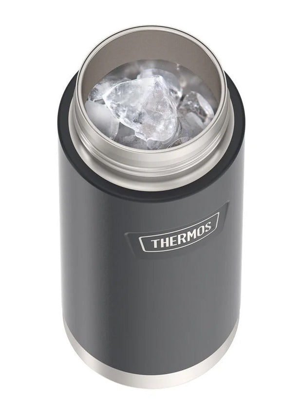 variant:41903165243469 Thermos 18 oz Stainless Steel Kids Water Bottle w/ Spout Lid Granite
