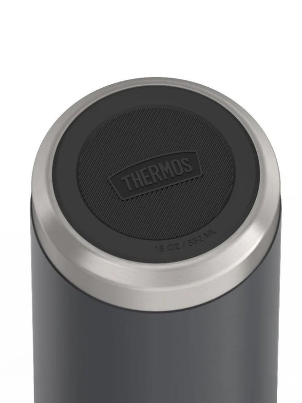 variant:41903165243469 Thermos 18 oz Stainless Steel Kids Water Bottle w/ Spout Lid Granite